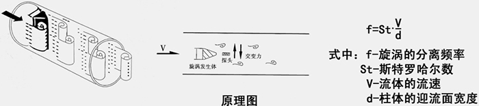 插入式蒸汽流量計(jì)的工作原理圖